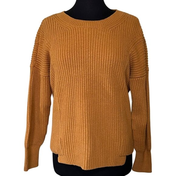 Cabi Brand Chestnut Brown Pullover Sweater Cotton Acrylic Blend Women's Size S - Picture 1 of 16